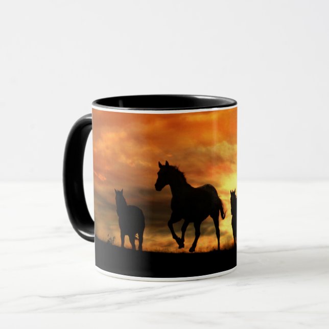 Mug Troupeau sauvage de chevaux (Devant gauche)