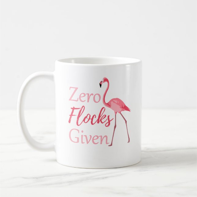 Mug Troupeaux zéro donnés le Flamant rose drôle (Gauche)