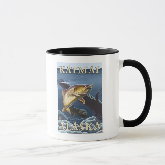 Mug Trout Fishing Cross-Section - Katmai, Alaska (Droite)