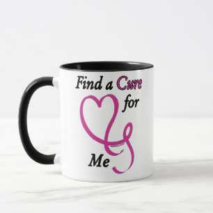 Mug Trouver un remède/coeur/moi...Cancer du sein