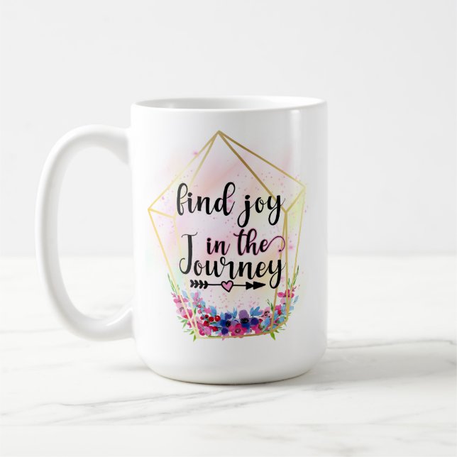 Mug Trouvez La Joie Dans Le Voyage (Gauche)