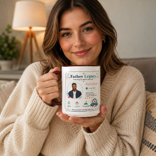 Mug Trouvez Papa Coloré Profil D'appréciation De Papa
