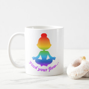 Mug Trouvez votre boue de flux (Arc-en-ciel)