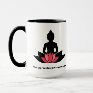 Mug "Trouvez votre centre, allumez votre esprit." YOGA