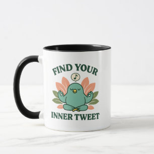Mug Trouvez votre design intérieur Tweet Oiseaux