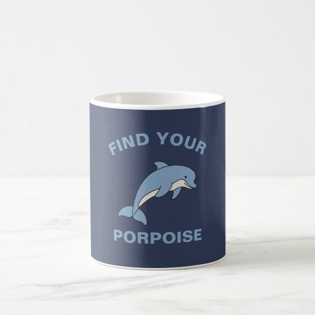 Mug Trouvez votre marsouin Funky Ocean Sea Animal Fish (Centre)