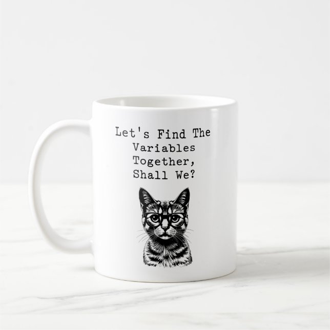 Mug Trouvons des variables ensemble, amateur de maths (Gauche)