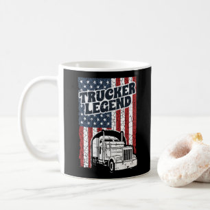 Mug Trucker Legend Funny Semi Camion Conducteur Camion