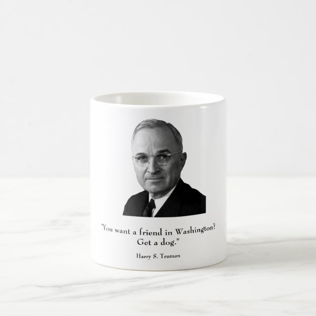 Mug Truman et citation drôle (Centre)