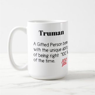 Mug Truman une personne-cadeau née unique