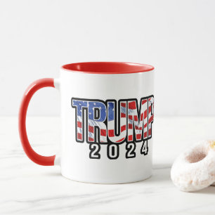 Mug Trump 2024 - Drapeau de la vague