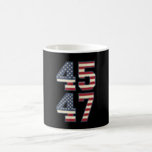 Mug Trump 2024 Président 45 47 Amérique États-Unis Vin
