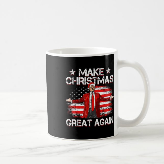 Mug Trump 2024 Rendre Noël super à nouveau drôle Trump (Droite)