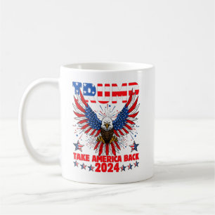 Mug Trump 2024 Reprenez l'Amérique Drapeau Américain T