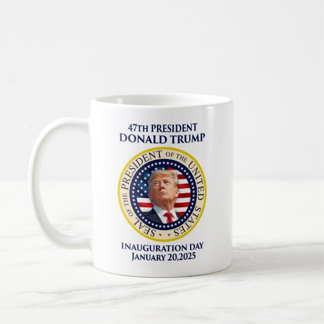 Mug Trump 47th president inauguration day (Gauche)