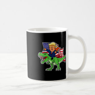 Mug Trump À cheval Sur Un Dinosaure Trex Drôle Merica 