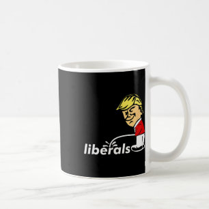 Mug Trump Anti-Libéral Donald Trump Pisse Sur Le Libér