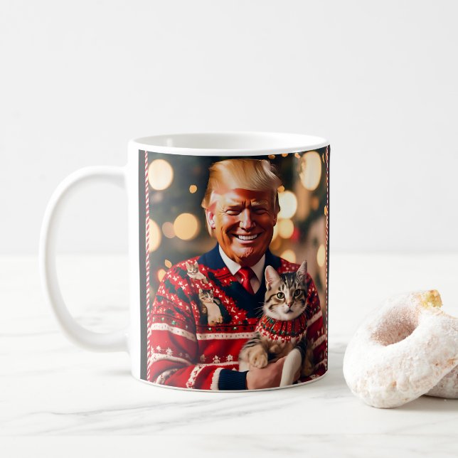 Mug Trump drôle | Donald Trump Rendre les chats en séc (Avec donut)