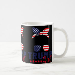 Mug Trump Girl Messy Bun Trump 2024 Election American