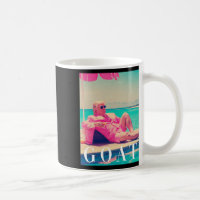 Trump Goat été 2024 Retro Funny Rose Donald Tru