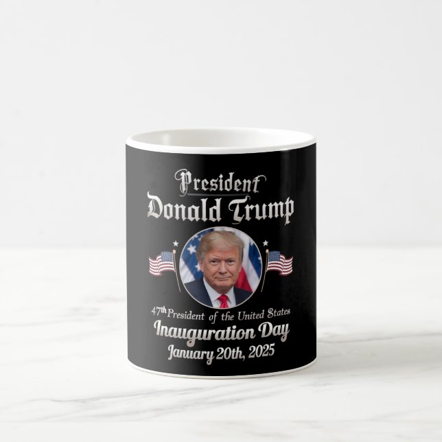 Mug Trump Inauguration Day 2025 47th USA President (Centre)