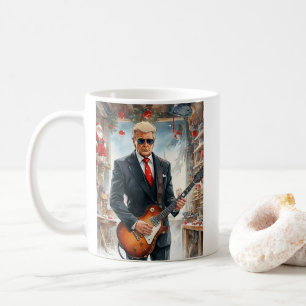 Mug Trump Jouer Guitare électrique SANTA CLAUS atelier
