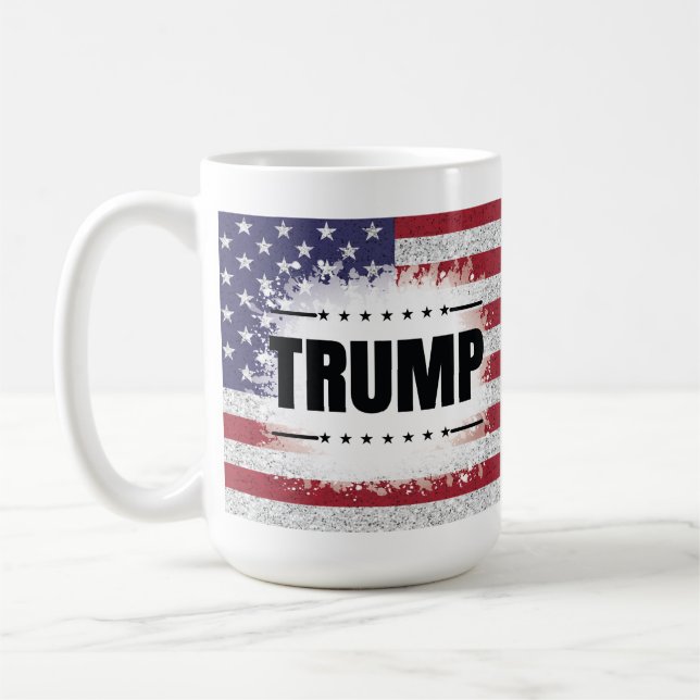 Mug Trump, le drapeau patriotique américain (Gauche)
