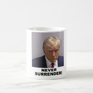 Mug Trump ne cédera jamais