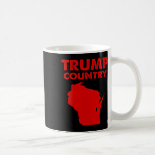 Mug Trump Pays Wisconsin Carte Rouge État Républicain