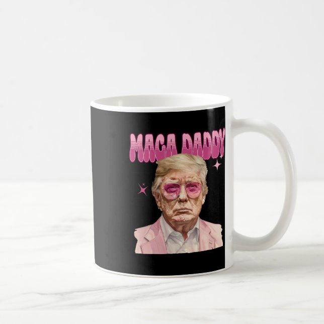 Mug Trump Pink Sungles Maga Daddy Funny Trump 2024 (Droite)