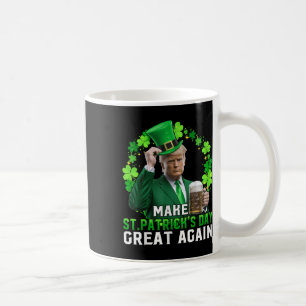 Mug Trump redonne à Trump à l'Jour de la Saint Patrick