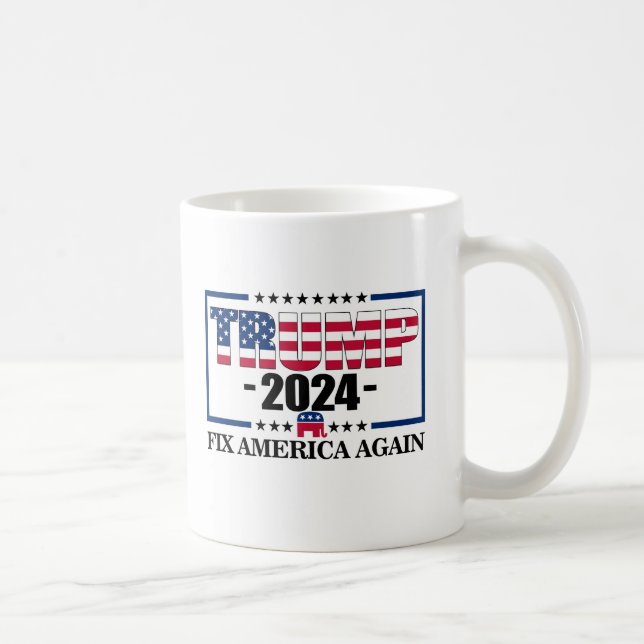 Mug Trump rend sa grandeur à l'Amérique en 2024 (Droite)