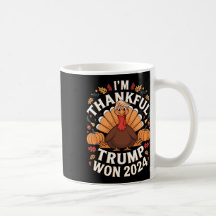 Mug Trump Thanksgiving Je remercie Trump d'avoir gagné