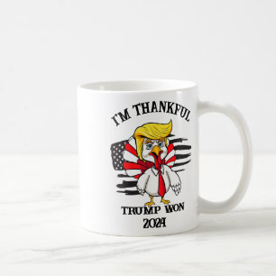 Mug Trump Thanksgiving Je remercie Trump d'avoir gagné