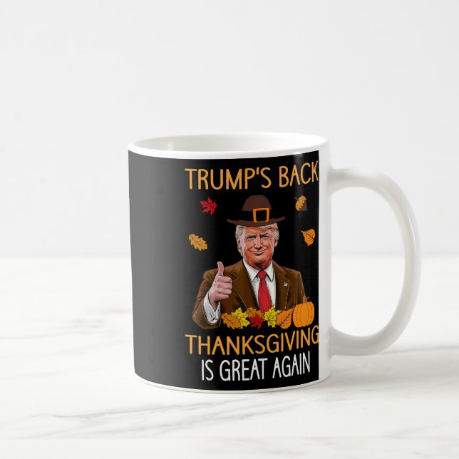 Mug Trump Thanksgiving Turquie automne automne Hommes  (Droite)