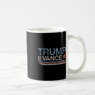 Mug Trump Vance 2025 Vintage Grunge Rétro Rayure Rétro