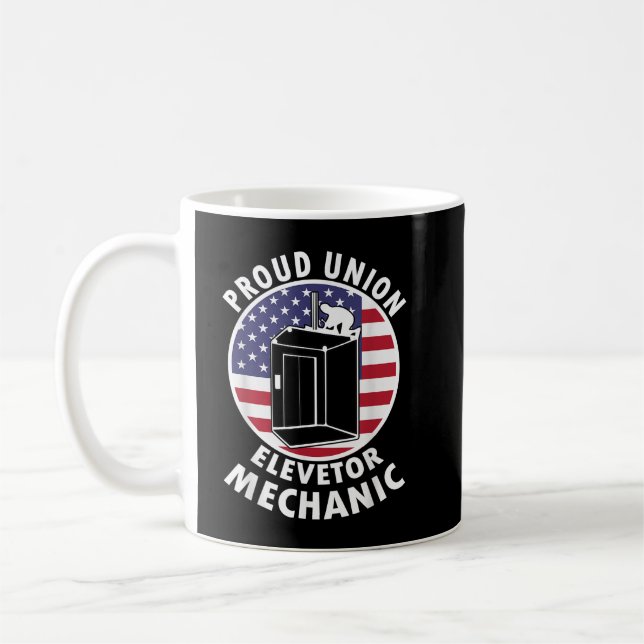 Mug Tshirt Union d'ascenseur pour mécanique du travail (Gauche)
