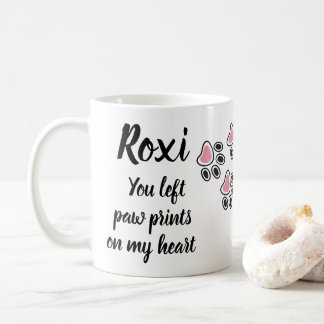 Mug Tu as laissé des Empreintes de pattes dans mon coe