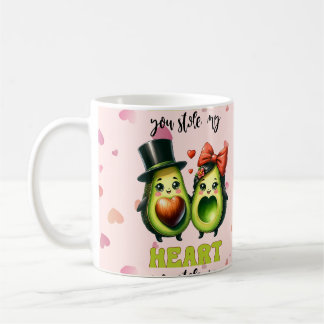 Mug Tu as volé mon coeur avocado valentine's day
