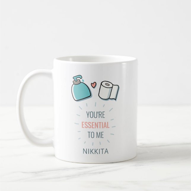 Mug Tu es Essentiel pour moi Amusante Maman de Valenti (Gauche)