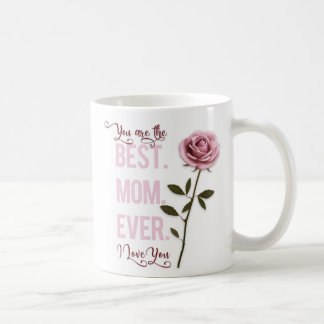 Mug Tu es la meilleure maman de la Fête des Mères Rose