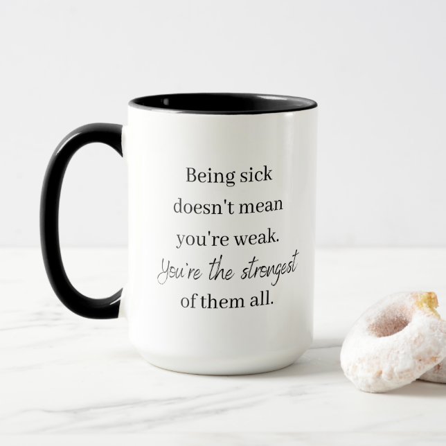 Mug Tu es le plus fort d'entre eux (Avec donut)