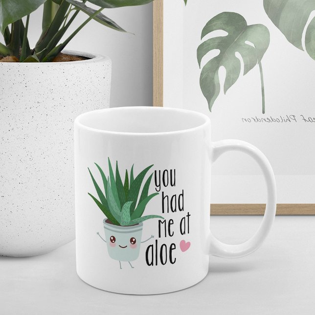 Mug Tu M'As Eu À Aloe | Amoureux Plantes amusants (Créateur téléchargé)
