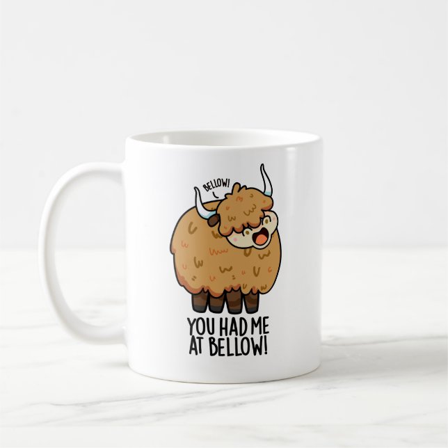 Mug Tu M'As Eu À Bellow Funny Yak Pun (Gauche)