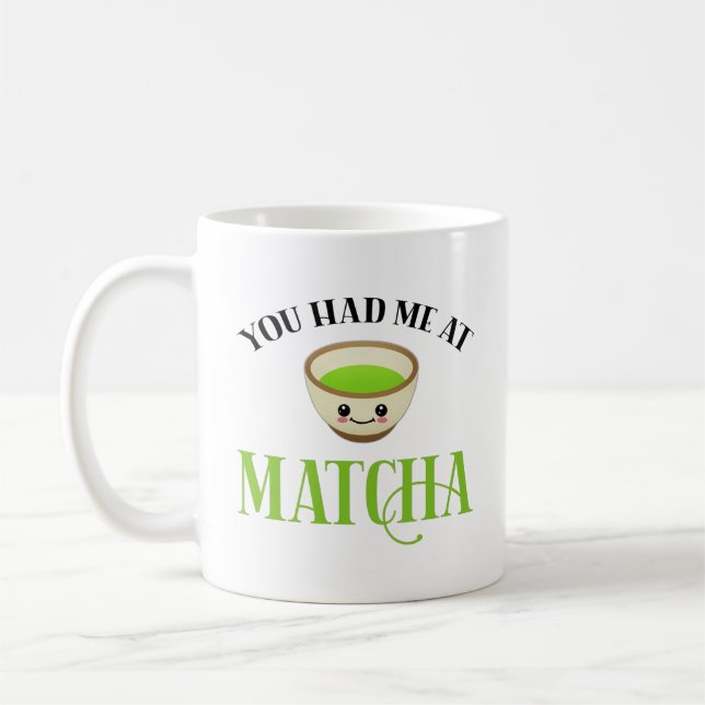 Mug Tu M'As Eu À Matcha Drôle Amateur De Thé (Gauche)