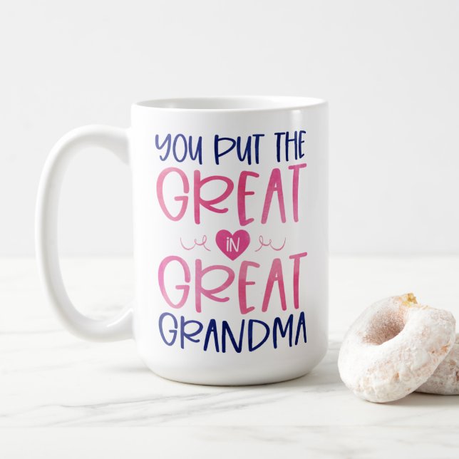 Mug Tu mets le grand dans la grande mamie (Avec donut)