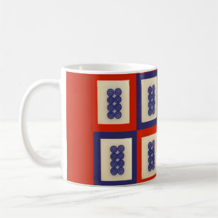 Mug Tuile chanceuse personnalisée de Mahjong de roue