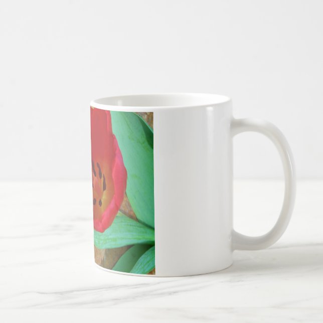 Mug Tulipe jaune printemps et rouge (Droite)