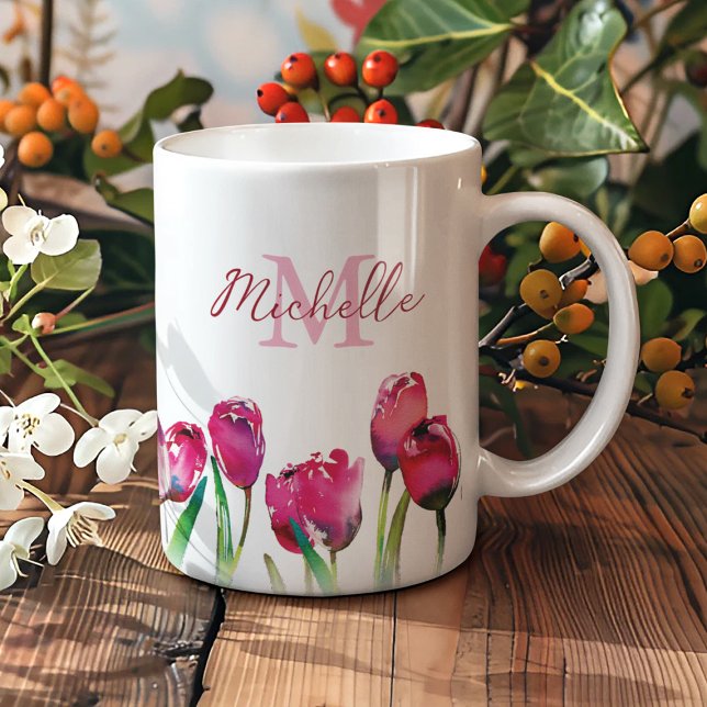 Mug Tulipe monographique personnalisée (Créateur téléchargé)