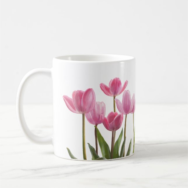 Mug Tulipes roses (Gauche)